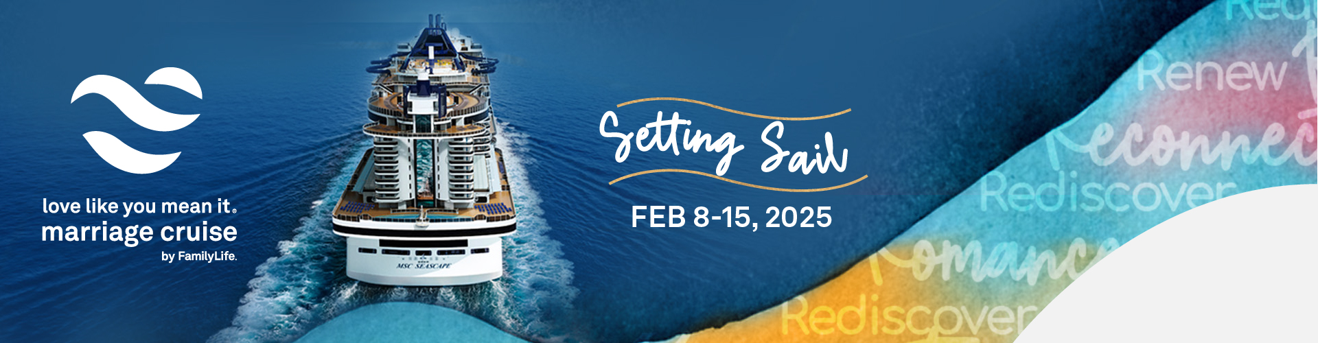 A marriage cruise to take your relationship deeper.